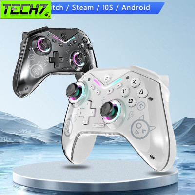 Gamepad tay game Không dây Bluetooth CM619 led RGB cho máy tính, laptop, smartphone, máy tính bảng, máy game hàng nhập khẩu