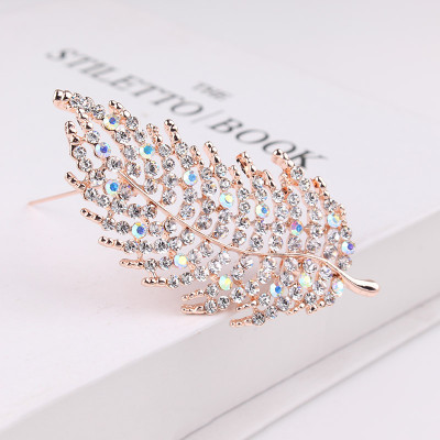 Ghim cài áo vest nam nữ, Trâm cài áo Unisex cao cấp, ghim cài áo sơ mi thiết kế hình lá tinh sảo