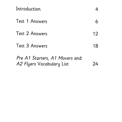 A2 Flyers 3 Answer Booklet: Authentic Examination Papers
