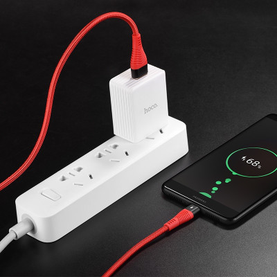 Cáp Sạc nhanh 4A Hoco U53 Type C - Giao Màu Ngẫu Nhiên - Hàng Nhập Khẩu