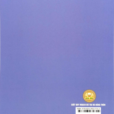 Sách - Luật Quy Hoạch Đô Thị Và Nông Thôn