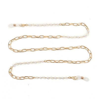 Chain kính phụ kiện kính hot hit mix hạt châu và cườm trong suốt ấn tượng