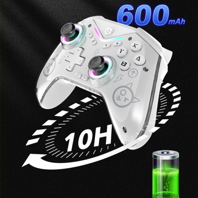 Gamepad tay game Không dây Bluetooth CM619 led RGB cho máy tính, laptop, smartphone, máy tính bảng, máy game hàng nhập khẩu