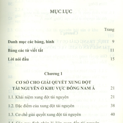 Giải Quyết Xung Đột Tài Nguyên Ở Khu Vực Đông Nam Á (Resolving Resource Conflicts In Southeast Asia) (Sách chuyên khảo)