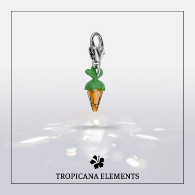 Lắc Tay Tropicana Phối Charm Swarovski Pha Lê Cà Rốt 5 Size