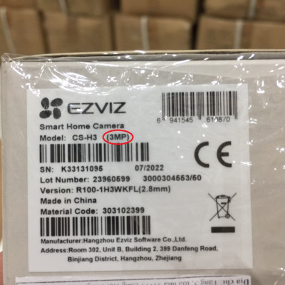 {H3 2K} camera wifi hikvision ezviz ngoài trời CS-H3-R100-1H3WKFL ra mắt Quí 4.2022 - Hàng chính hãng