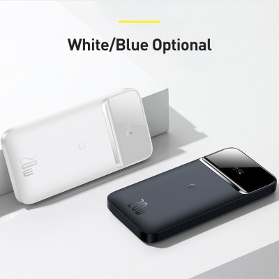 Pin dự phòng sạc nhanh không dây tích hợp nam châm Baseus Magnetic Wireless Quick Charging Power Bank (10000mAh, USB + Type C, QC/ PD 20W Quick Charge, ) - Hàng Chính Hãng 