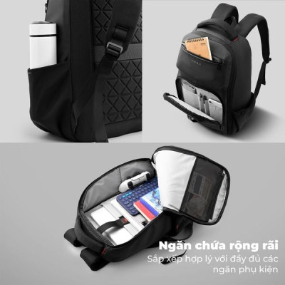 Balo Laptop 15.6 inch KINGBAG PONOS- Hàng Chính Hãng