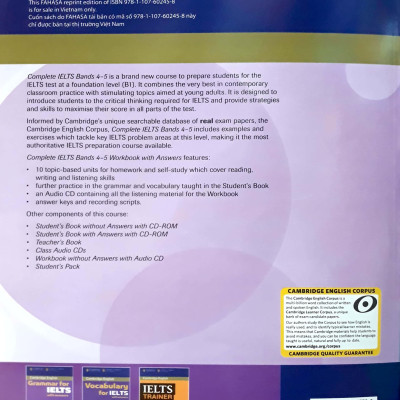 Complete IELTS B1 Workbook with answer & Audio CD