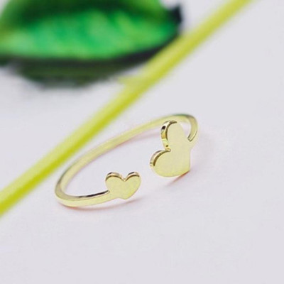 Nhẫn nữ - Nhẫn titan nữ thời trang cao cấp kiểu trái tim hở thép không gỉ titanium trangsucpt 3 màu sắc NNUT37