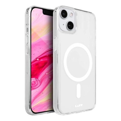Ốp Lưng LAUT Crystal M lưng trong mờ không bám vân tay viền TPU dành cho iPhone 14 Series / 15 Plus - Hàng chính hãng