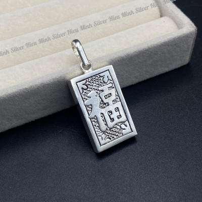 Mặt Dây Chuyền Nam Nữ Bạc Hiểu Minh MDN029s đựng bùa