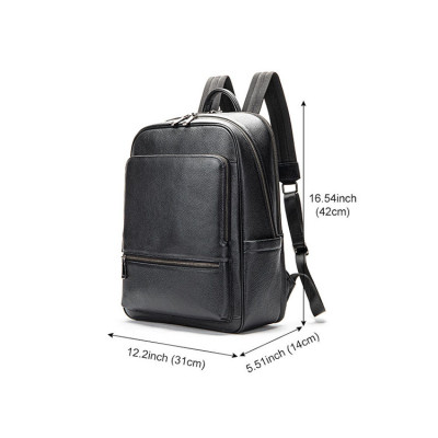 Balo nam da bò BAOHA LEATHER BHM2302 Ba lô laptop 15.6inch, thiết kế mới đa năng hơn