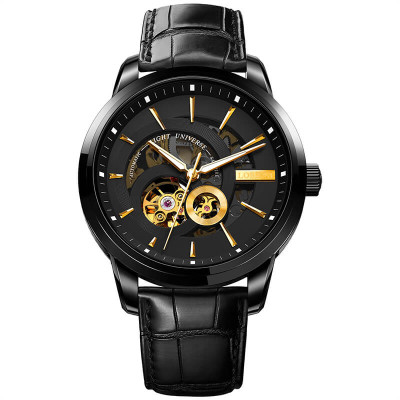 Đồng hồ nam chính hãng Lobinni L5015-1 ,Kính sapphire chống xước,Chống nước 50m,bảo hành 24 tháng,Máy cơ(Automatic,dây da đen xịn,máy lộ cơ