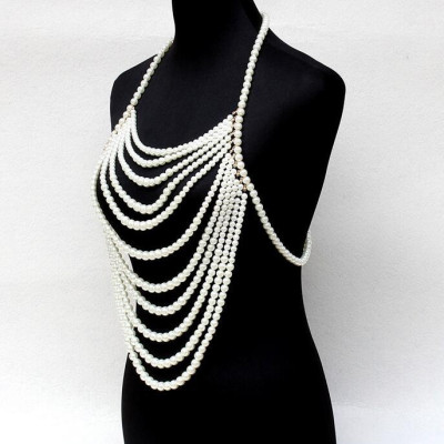 Chuỗi ngọc trai phụ kiện trang sức body sexy sang chảnh quyến rũ