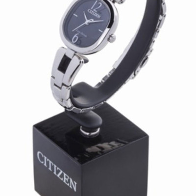Đồng Hồ Nữ Citizen Dây Thép Không Gỉ EM0180-56E - Mặt Đen (Sapphire)
