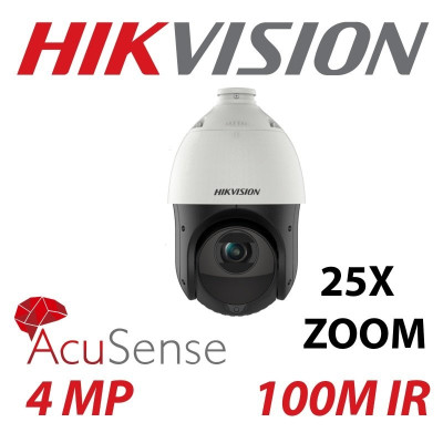 Camera IP Speed Dome HIKVISION DS-2DE4xx5IW-DE (T5) Zoom quang học 25x  nhận diện AI - Hàng chính hãng 