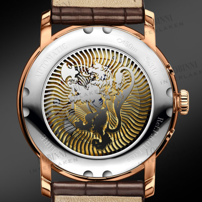 Đồng hồ nam LOBINNI Ref.1023-12 Chính Hãng Thụy Sỹ Kính sapphire nguyên khối ,chống xước,chống nước 50m ,mặt xanh navy vỏ vàng hồng dây kim loại thép không gỉ 316L ,Đồng hồ cơ (Automatic) ,BH 24 tháng,thiết kế sun and moon sang trọng