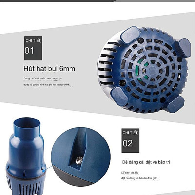 Máy bơm nước hồ cá Koi Jebao LP16000 100W, 16000L/Hr cao cấp