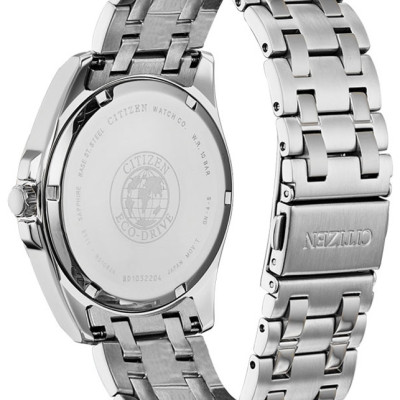 Đồng Hồ Nam Citizen Eco-Drive Đính Kim Cương Dây Thép Không Gỉ BM7100-59H - Mặt Xám (Sapphire)