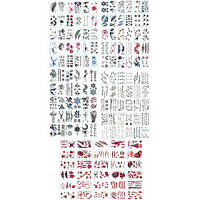 530 Hình Xăm Dán Tattoo Nam Thần Chết Mặt Trời Chữ Cái Vết Thương