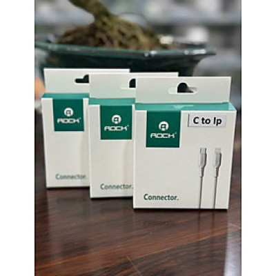 Cáp Sạc Nhanh Rock Type-C to ip Dành cho điện thoại ip11promax/12promax/13promax/14promax....Hàng Nhập Khẩu