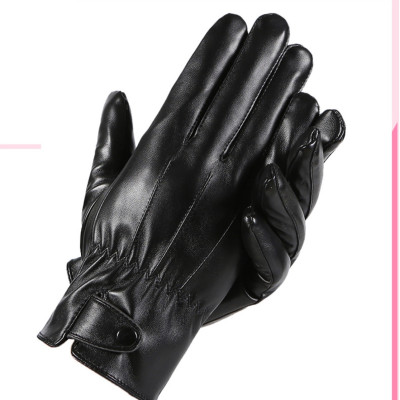 Găng tay nam mùa đông lót nỉ lông ấm áp lòng bàn tay chống trượt, cảm ứng điện thoại GTN2