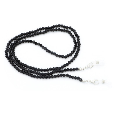 Dây đeo kính hạt cườm đen ấn tượng hot trend xu hướng thời trang phụ kiện so cool ngầu giới trẻ phong cách Âu Mỹ