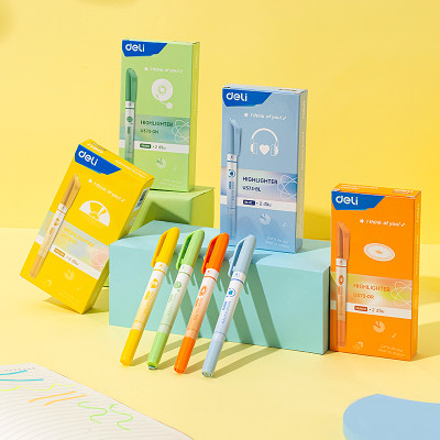 [Sơn Tùng M-TP Collection] Bút Nhớ Dòng Bút Note Đánh Dấu Dòng Highlight Dạ Quang Pastel BST Limited Deli - Phù Hợp Học Sinh Văn Phòng - CU373