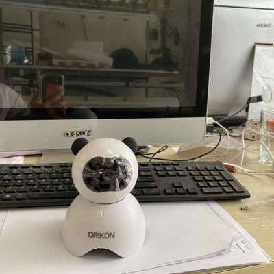 Camera ip wifi xoay 360 độ Orikon gầu trúc - Hàng chính hãng