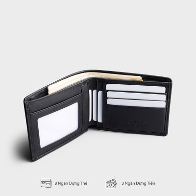 Ví nam da bò Trita ( Thời trang nam dáng ngang cao cấp - Ví da RVN21 )