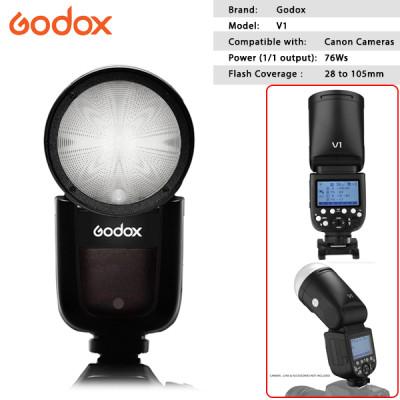 Đèn Flash Godox V1 For Canon - Hàng chính hãng