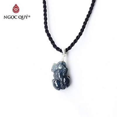 Mặt dây chuyền tỳ hưu sapphire mệnh thủy, mộc - Ngọc Quý Gemstones