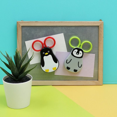 Kéo cho bé hình chim cánh cụt, có nam châm Echo Penguin - Hàng nội địa Nhật Bản nhập khẩu chính hãng