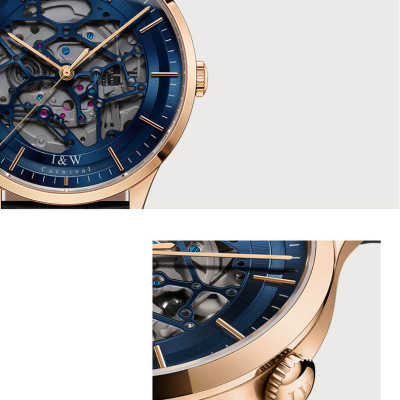 Đồng Hồ Nam I&W Carnival 524G1 Chính Hãng Full Box Chống Nước Kính Chống Xước Dây Da Cao Cấp BH 24T (Máy Cơ Tự Động)