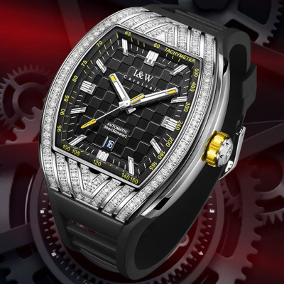 Đồng Hồ Nam I&W Carnival 727G Chính Hãng Full Box Chống Nước Kính Chống Xước Dây Silicon Cao Cấp BH 60T (Máy Cơ Tự Động)