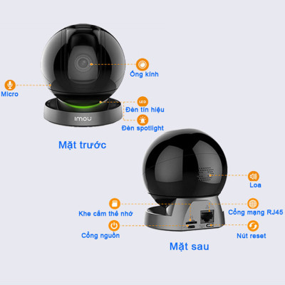 Camera Rex 2D Imou IPC-GK2DP-3C0W 3MP 2K Wifi Đàm Thoại 2 Chiều Hồng Ngoại 10m - HÀNG CHÍNH HÃNG