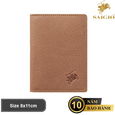 Ví Đựng Thẻ ATM Mini, Da Bò Mềm Mại GENTLE, Da Thật 100%, Thiết Kế Hiện Đại, Nhiều Ngăn Tiện Dụng, Đựng Thẻ Ngân Hàng, Danh Thiếp, Căn Cước, Hình Lưu Niệm, Dáng Đứng - Gập 2 - Hàng Chính Hãng SAIGIO