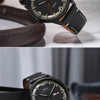 Đồng Hồ Nam I&W CARNIVAL 578G1 Chính Hãng Full Box Chống Nước Kính Chống Xước Dây Da Cao Cấp BH 24T (Máy Cơ Tự Động)