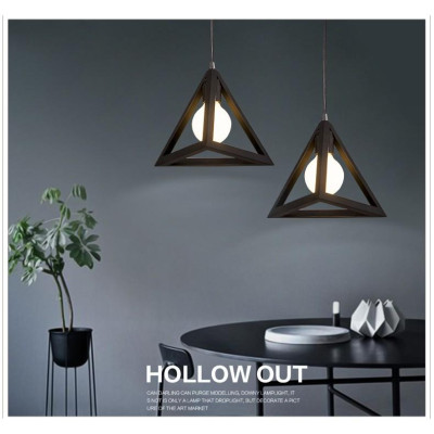 Đèn thả khối hình học khung sắt cao cấp