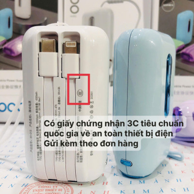 ãngPin sạc dự phòng SH-015 công suất 22.5W sạc siêu nhanh, dung lượng 10000mAh sạc nhanh hai chiều, có tiêu chuẩn 3C, hàng chính hãng