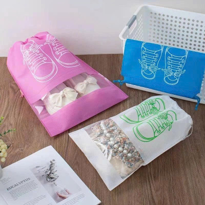 Túi Bảo Quản Giày Dép  Có Dây Rút , Túi Đựng Giày Đi Du Lịch Hoặc Cho Vào Vali Chống Bẩn Tiện Lợi