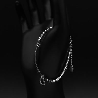 Lắc Tay Nữ Bạc Hiểu Minh LTU350 khắc chữ bạc ta