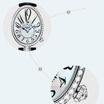 Đồng hồ nữ chính hãng KASSAW K825-1 Fullbox, Kính sapphire ,chống xước,chống nước,dây da xịn, Đồng hồ cơ (Automatic),Mới 100%,Bảo hành 24 tháng