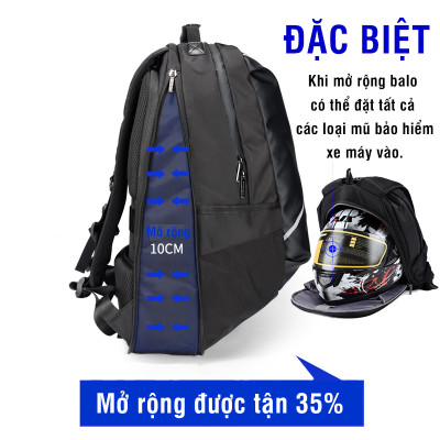 Balo laptop 15.6 inch phượt đa năng cao cấp REEYEE RY118B - Hàng Chính Hãng