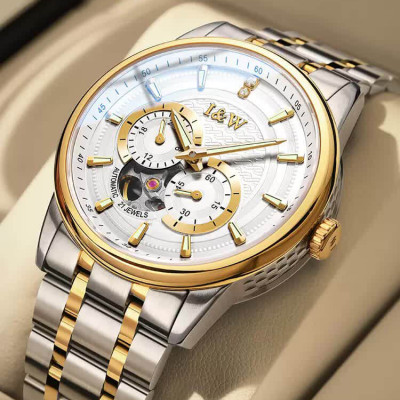 Đồng hồ nam chính hãng IW CARNIVAL IW627G-1 Kính sapphire ,chống xước ,Chống nước 30m ,Bảo hành 24 tháng,Máy cơ (Automatic),dây kim loại thép không gỉ 316L, thiết kế đơn giản dễ đeo