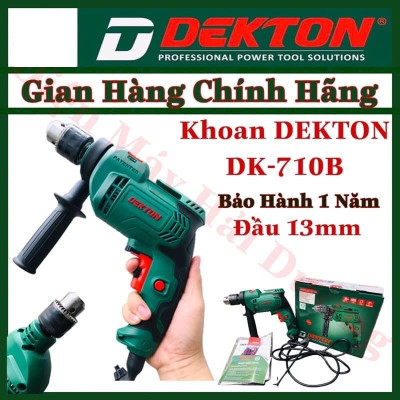 Máy khoan Dekton 710w - DKID710B-đầu 13mm-công suất cao.