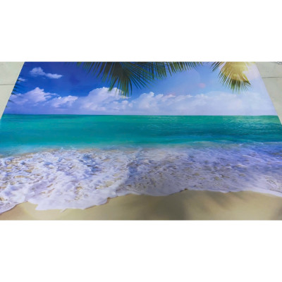(HCM)Tranh dán tường 3d cảnh biển trang trí phòng khách, phòng ngủ, hành lang tích hợp sẵn keo