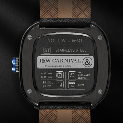 Đồng Hồ Nam I&W Carnival 666G1 Chính Hãng Full Box Chống Nước Kính Chống Xước Dây Da Cao Cấp BH 24T (Máy Cơ Tự Động)
