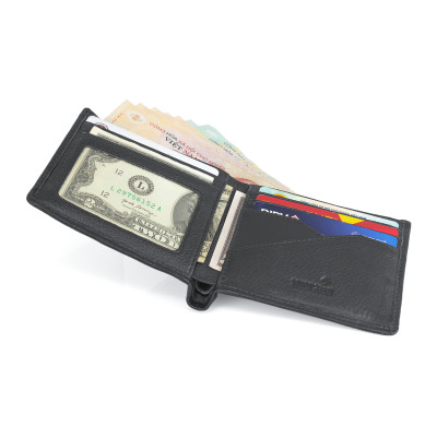 Ví Da Nam, Bóp Da Nam Smeraldo SM221 Da Bò Màu Đen, Nâu